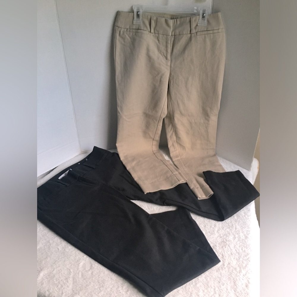 Loft - Two Pair of Pants - Black/Khakis - Size 00P